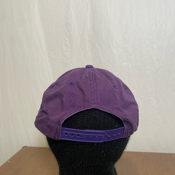 Purple and Gold Baseball Cap with Louisiana Embroidery - Picture 4 of 5